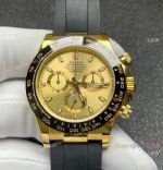 Noob Factory Super Clone 4130 Rolex Daytona Champagne Dial Oysterflex Strap watch 40mm